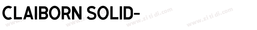 claiborn solid字体转换
